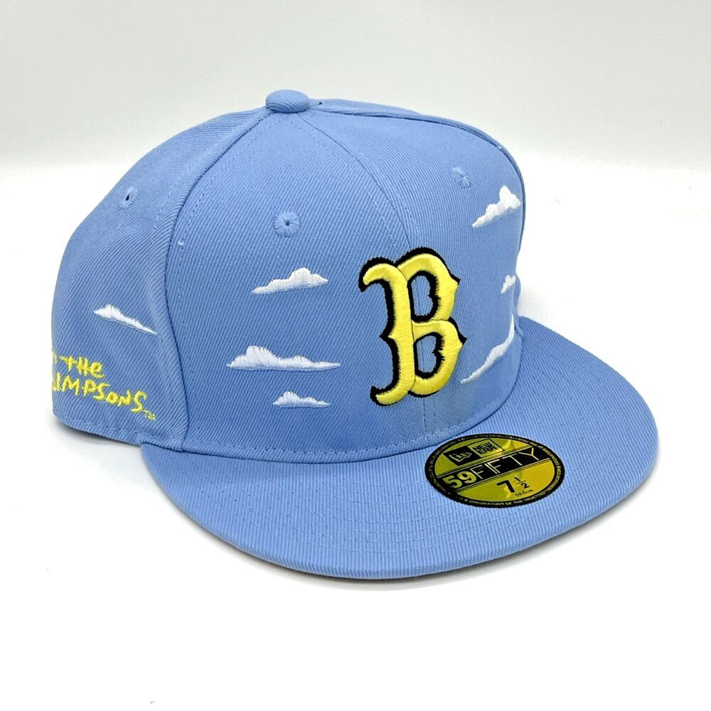 New Era Boston Red Sox The Simpson Exclusive Edition Blue Clouds 59Fifty Fitted